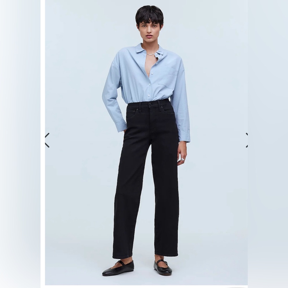 Madewell Black Flare & Wide Leg Jeans